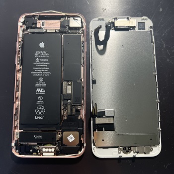 iPhone7バッテリー交換　即日修理可能　最大容量も復活